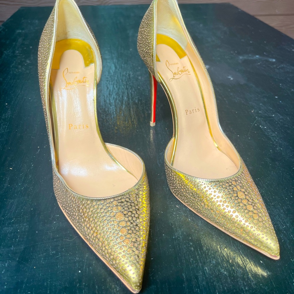 Christian Louboutin Galu Half-d’Orsay 100mm Red Sole Pump